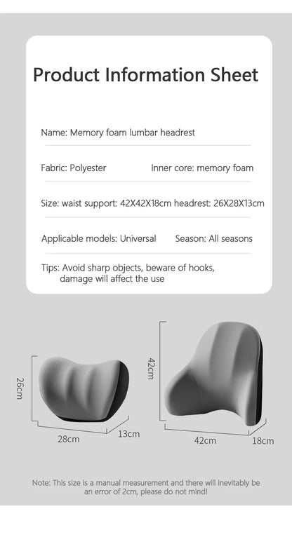 Car Electric Lumbar & Neck Massage Cushion | Single Headrest Vibration Pillow for Seat Support
