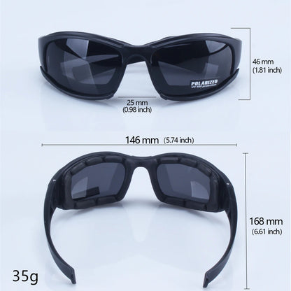 X7 Military Polarized Sunglasses – Bulletproof Airsoft Shooting Goggles for Men, Smoke Lens Cycling Glasses