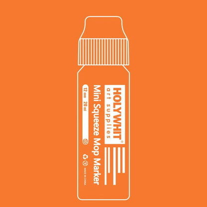 Mini Graffiti Paint Marker Pen - 12mm Waterproof Fluorescent Ink Signature Pen with Round Tip for Art, DIY & Creative Projects