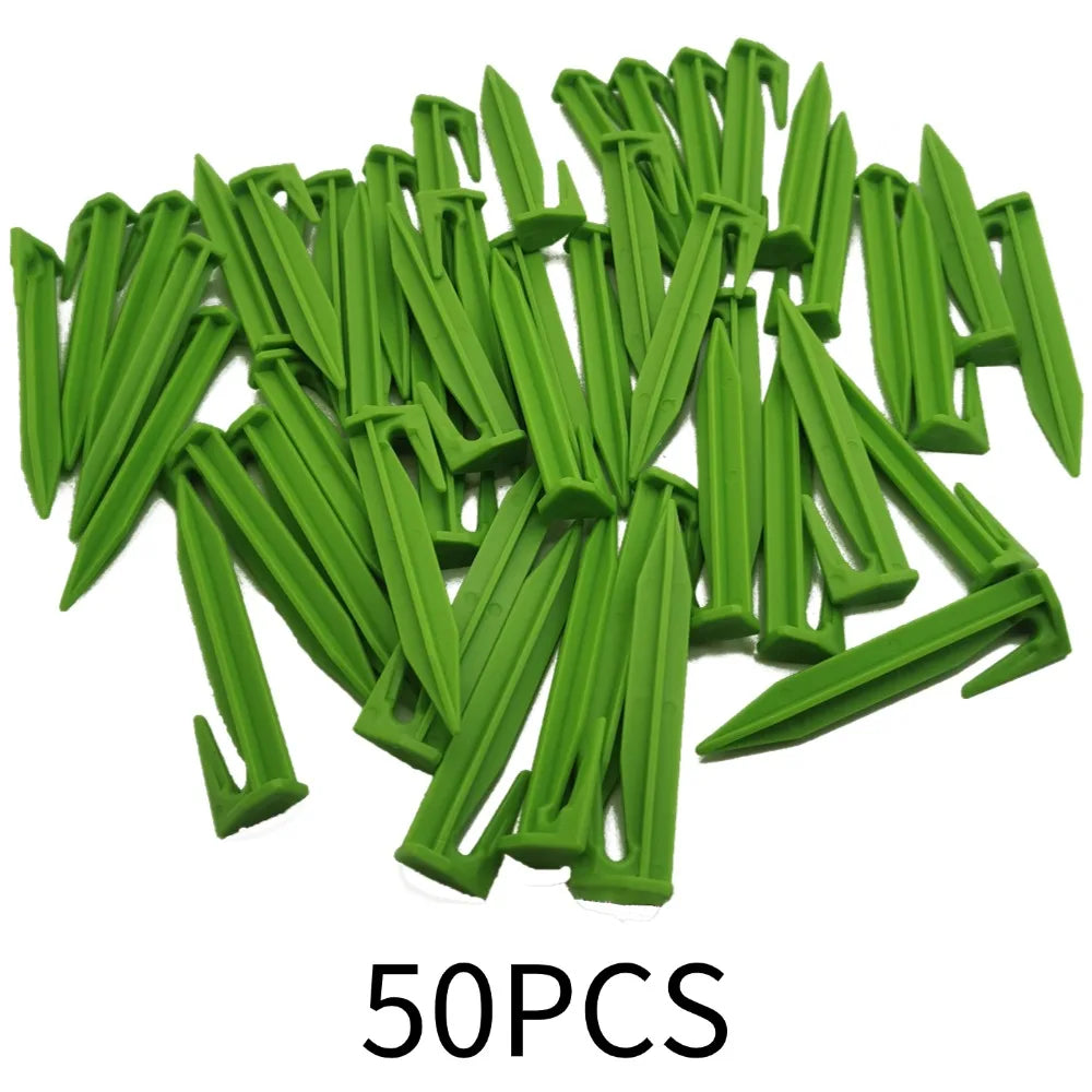 Robotic Lawn Mower Ground Pegs - 50/100PCS Boundary Cable Fixing Spikes for Garden Lawns