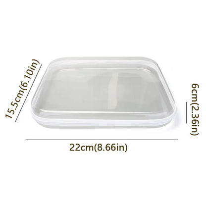 Plastic Zippered Storage Pouch — Stackable Waterproof Hard Case with Clear Shell