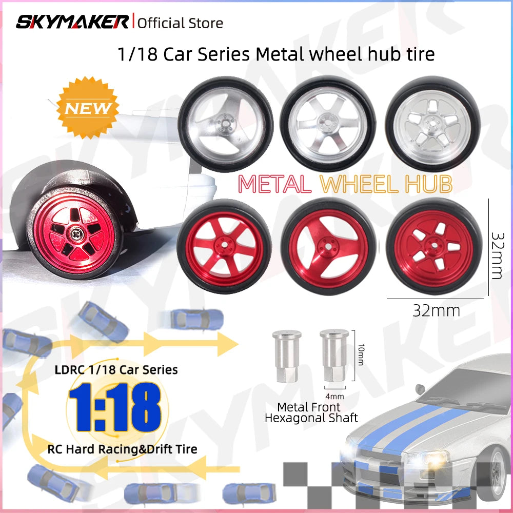 1:18 Skymaker AE86 & RX-7 FC RC Drift Cars with 2.4G Remote, ESP Gyroscope & LED Lights – Mini Racing Toy Cars