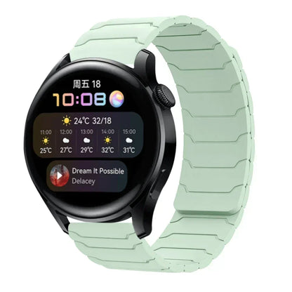 22mm Magnetic Silicone Watch Strap – Replacement Sport Wristband for OnePlus Watch 3/2R/2 & OPPO Watch X/X2/4 Pro 46mm Band
