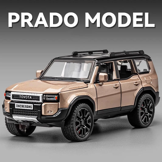 1:32 Toyota Prado Land Cruiser Alloy Diecast Model Car – Off-Road Toy for Kids & Collectible Gift