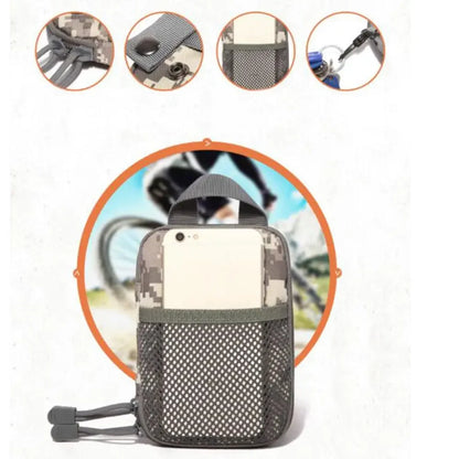 600D Nylon Tactical Waist Bag - Molle Outdoor Fanny Pack, Phone Pouch, EDC Gear, Hunting Bag & Gadget Belt Pouch