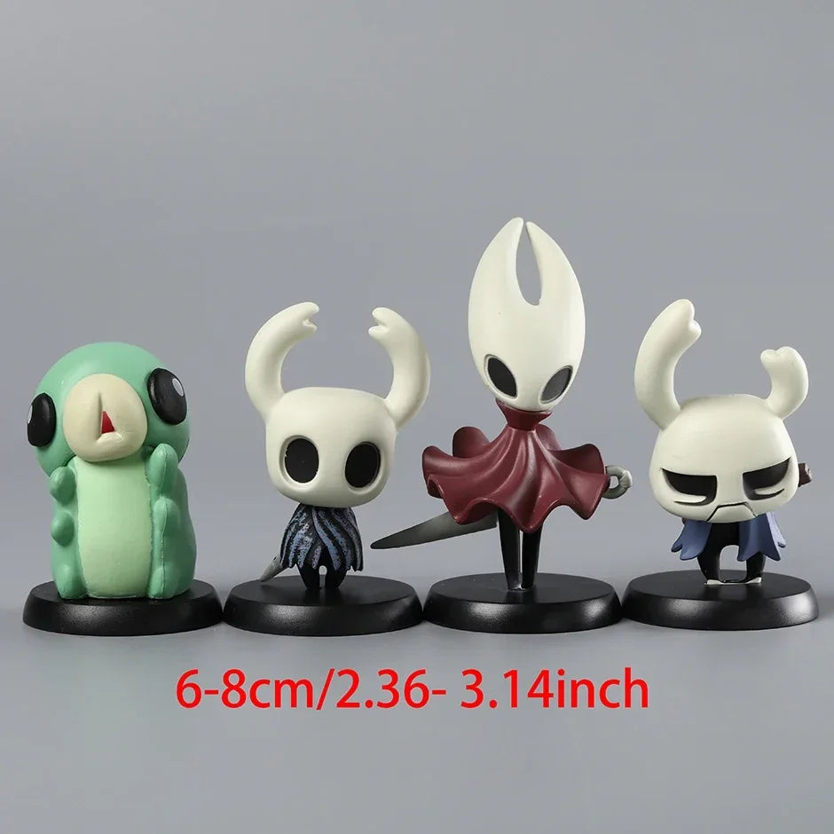 Hollow Knight PVC Figure Set | Hornet, Knight, Zote, Grub, Quirrel, Cornifer & Myla Desktop Decoration Toys