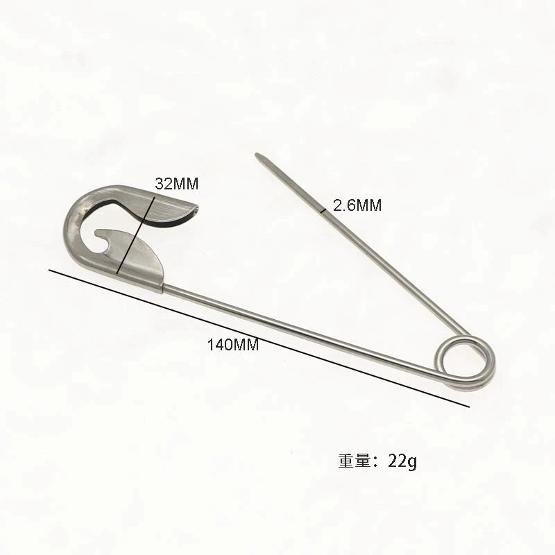 Large Brooch Pin - Women's Decorative Hair Clip and Clothing Waist Fastener for Jeans, Suits and Fashion