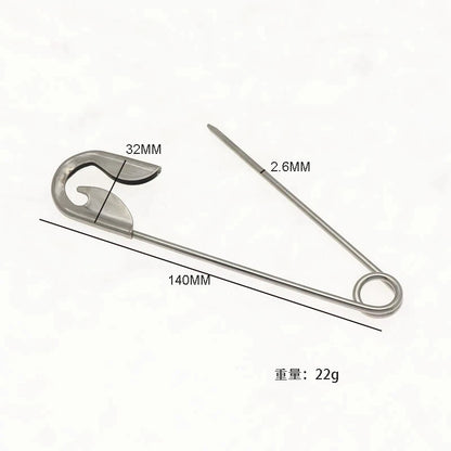 Large Brooch Pin - Women's Decorative Hair Clip and Clothing Waist Fastener for Jeans, Suits and Fashion