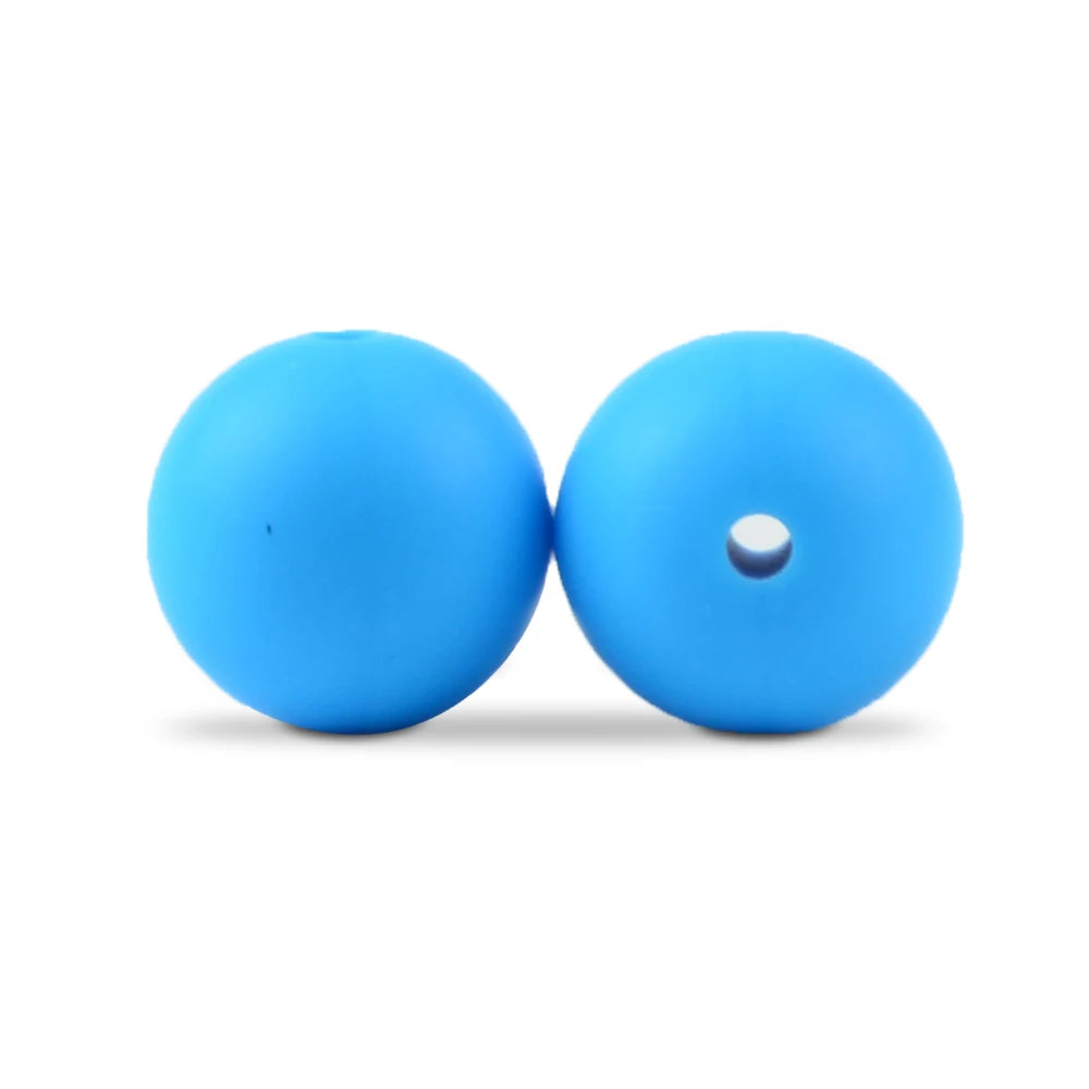 LOFCA Silicone Round Beads 20pcs - 9/12/15mm DIY Jewelry Making Beads for Bracelets, Keychains & Necklaces