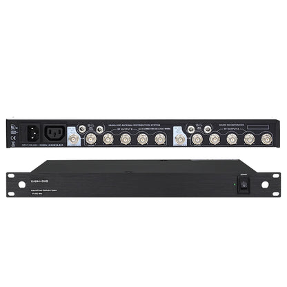 UA844 Antenna Amplifier 5 Channel Power Distributor for Wireless Microphones - Super Wideband UHF 470-952MHz