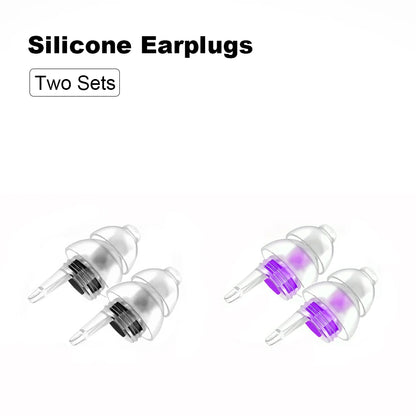 HUAK High Fidelity Silicone Ear Plugs - Reusable Noise Reduction for Sleep, Study, Work, Music, Motorcycle & Swimming