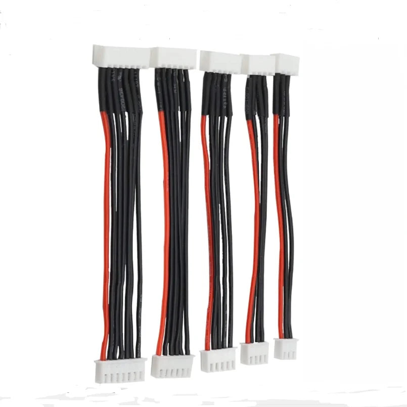 24AWG Battery Balance Charger Extension Wire – 20/30cm 2S-6S Silicone Lead with JST-XH Connector for RC Drone