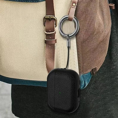 Leather Texture Case for Apple AirPods 1–4 & Pro — Protective Wireless Earphone Cover Anti-Lost