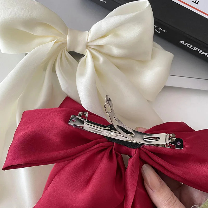 Elevate Your Hairstyle with Fashion Hair Grips - Trendy Bow Hair Clip for Women and Girls, Fabric Ribbon Bow for Stylish Ladies' Hair Accessories