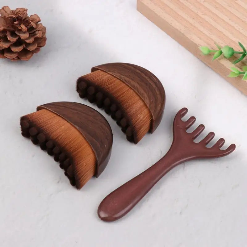 Lymphatic Contour Face Brush – Dry Brushing Massager for Face Sculpting & Drainage