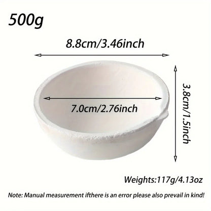 High-Temp Quartz Crucible & Melting Bowl Set – Jewelry Casting & Metal Refining Tools for Gold & Silver