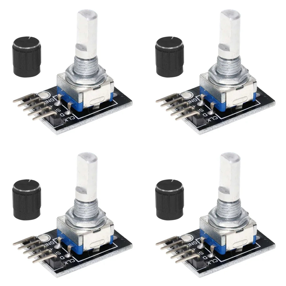 1-8PCS KY-040 Rotary Encoder Module - 360° Knob Switch Sensor Development Board for Arduino 5V DIY Projects