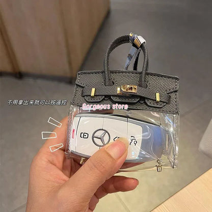 Mini Bag Keychain Pendant — Small Earphone Case & Accessory for H Family, Decorative Gift