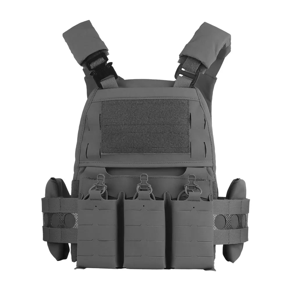 Tactical Vest Ferro Plate Carrier V5 – Military Hunting Airsoft Body Armor with Portable MOLLE System & Triple Magazine Pouch
