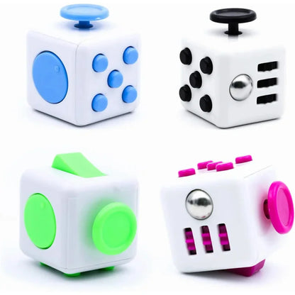 Creative Solid Color Fidget Dice – Handheld Stress Relief Toy for Kids & Adults, Anxiety & Autism Aid