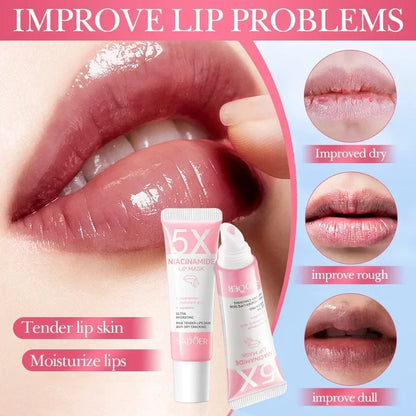 Dark Lip Lightening Balm & Exfoliating Lip Mask – Moisturizing Treatment to Reduce Lines, Improve Dryness & Restore Natural Pink Lips