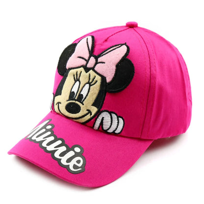 Disney Minnie Mouse Baby Hat – Embroidered Cotton Baseball Cap for Kids Boys & Girls, Sun Protection Outdoor Cap