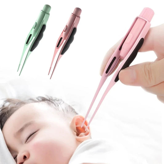 LED Ear Wax Removal Tweezers - Anti-Slip Lighted Ear Pick & Earwax Cleaning Tool
