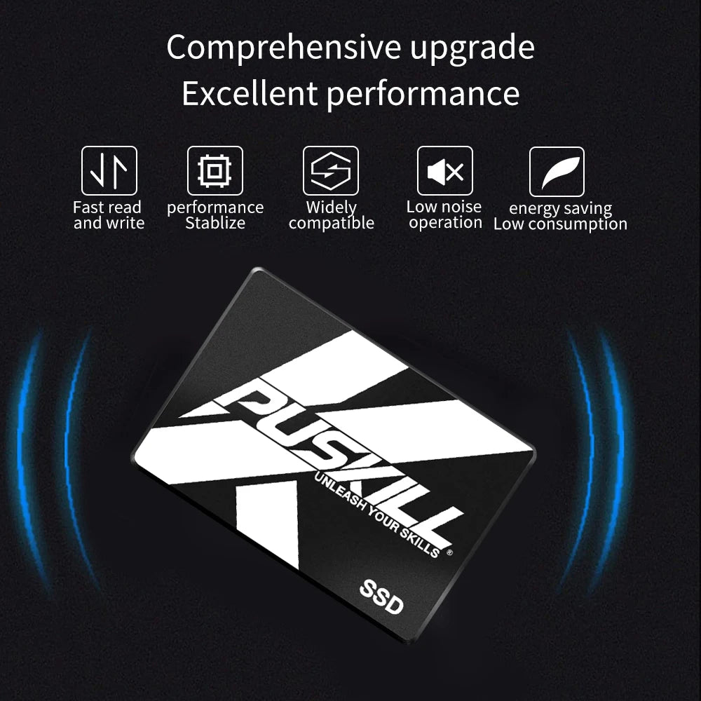 PUSKILL SATA3 SSD – 2.5" Internal Solid State Drive for Laptop & Desktop, Available in 120GB, 256GB, 512GB, 1TB, 2TB   2/2