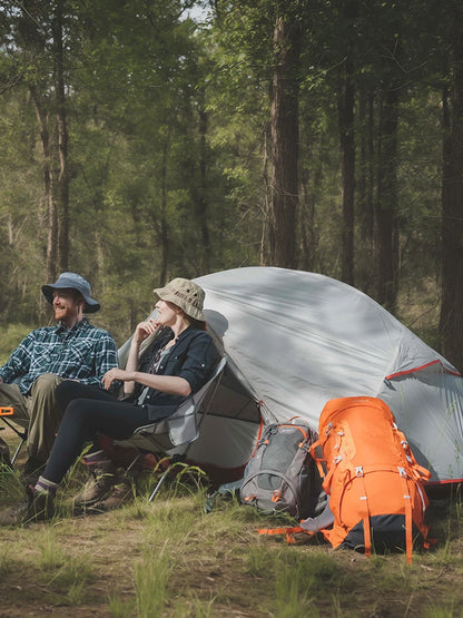 BISINNA 2-Person Ultralight Camping Tent – 20D 380T Nylon, Double Layer Waterproof Backpacking Tent for Hiking & Travel with Free Mat