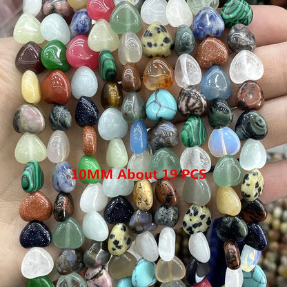 Natural Gemstone Beads - Agate Quartz Turquoise Faceted Rondelle Spacer Beads for DIY Jewelry Making & Bracelets