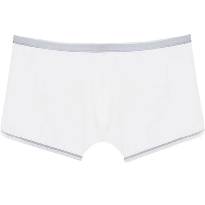 Transparent Ice Silk Men's Boxers - Low Waist See-Through Bulge Underwear