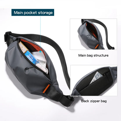HK Multifunctional Waist Bag for Men – Belt Bag, Waist Pack, Outdoor Travel Sports Pouch, Fashionable Fanny Pack for Men & Women