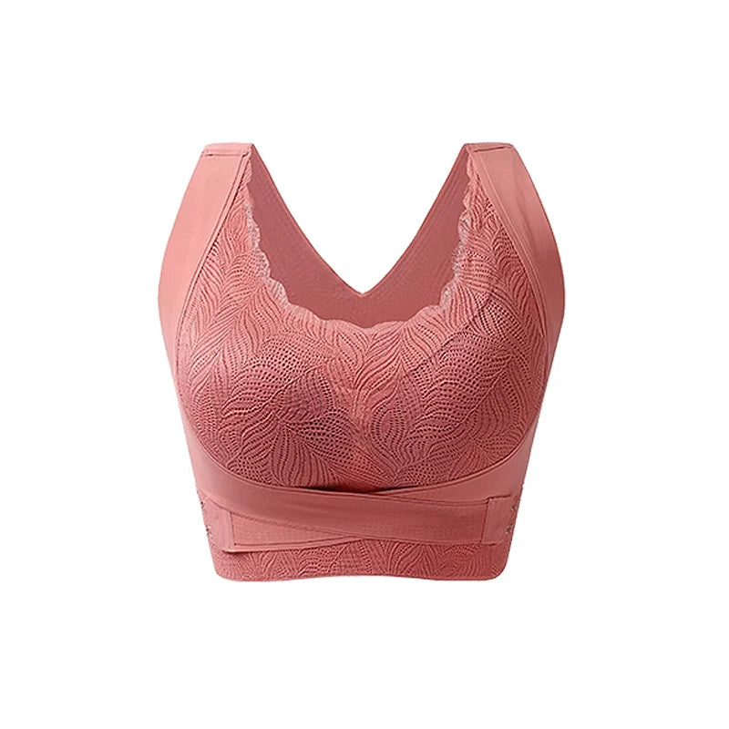 FallSweet Women’s Push-Up Bra — Seamless Sport Bralette, Comfortable Underwire-Free Sexy Cross Back Brassiere