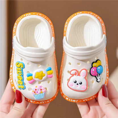 Kids Summer Sandals - Soft Anti-Skid Cartoon Hole Shoes for Boys & Girls