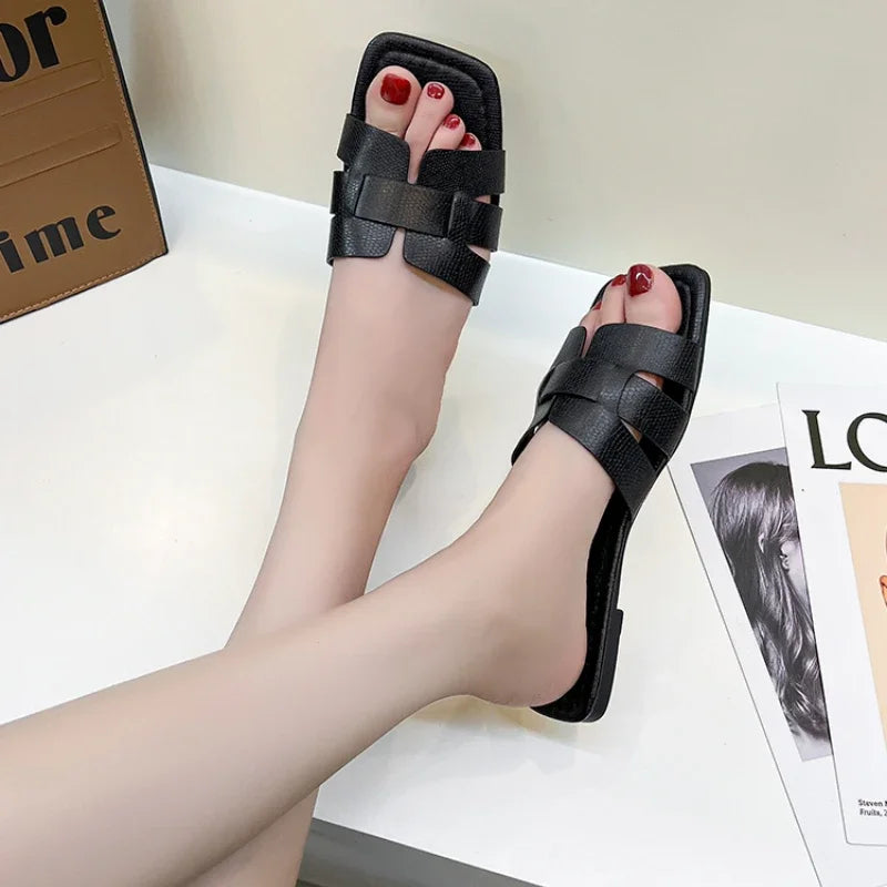 Summer Women's Slippers - High-Quality Slides Sandals & Fashion Beach Flat Shoes for Women