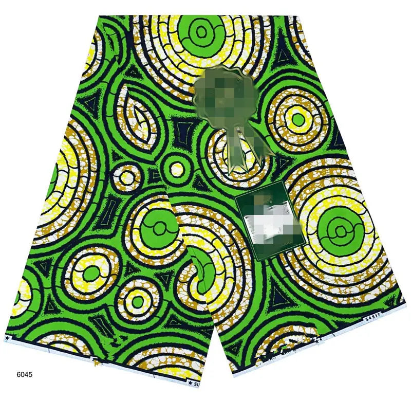 African Real Wax Print Fabric 100% Cotton - Ghana Style Ankara Pagne Nigeria Wax Tissu Soft Printed Fabric