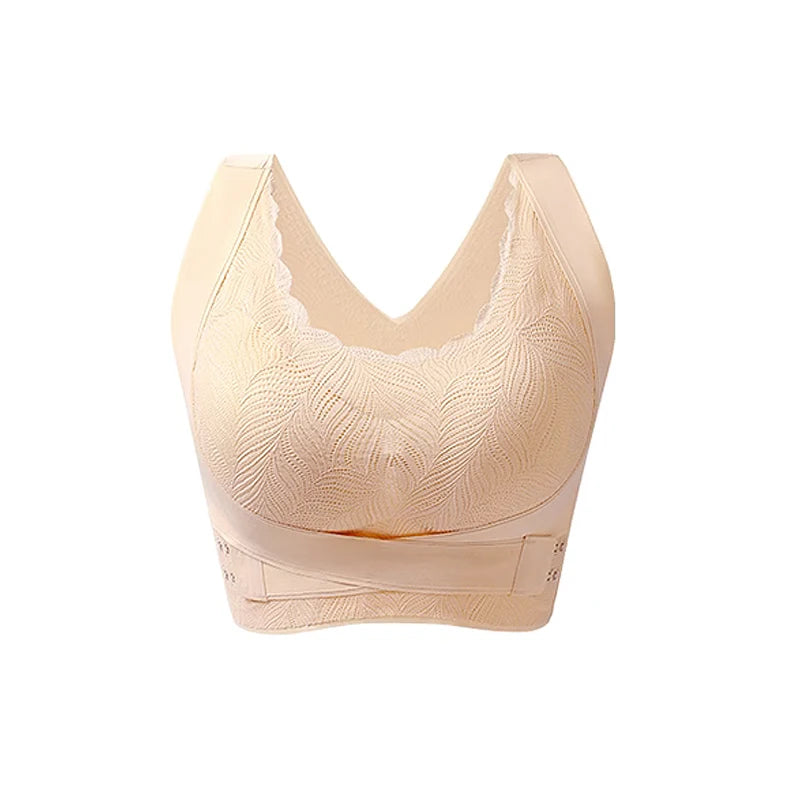 FallSweet Women’s Push-Up Bra — Seamless Sport Bralette, Comfortable Underwire-Free Sexy Cross Back Brassiere