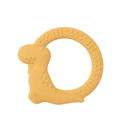 BPA Free Silicone Dinosaur Teether - Baby Molar Stick Chew Toy for Toddlers Infant Teething Relief