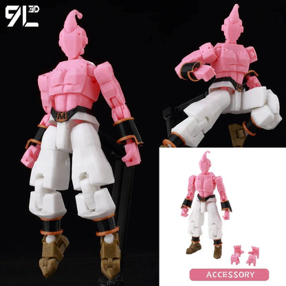 9L3D Articulated Lucky13 & Dummy13 Action Figure - Dragon Ball Goku, Vegeta & Beerus Anime Collectible Toy for Boys