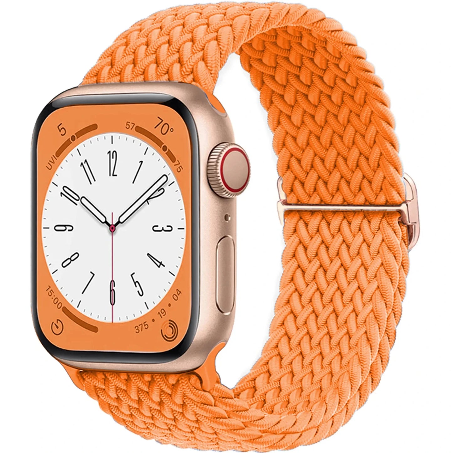 Elastic Braided Solo Loop Apple Watch Band – Adjustable Stretch Strap for Series SE, 5–11 & Ultra 3 (40mm–49mm)