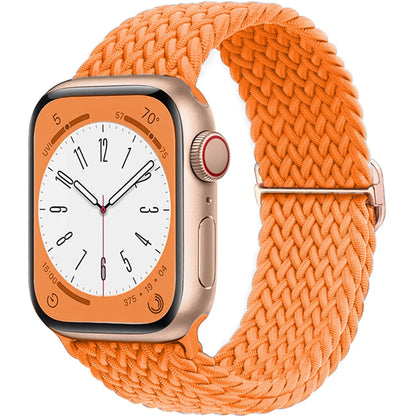 Elastic Braided Solo Loop Apple Watch Band – Adjustable Stretch Strap for Series SE, 5–11 & Ultra 3 (40mm–49mm)