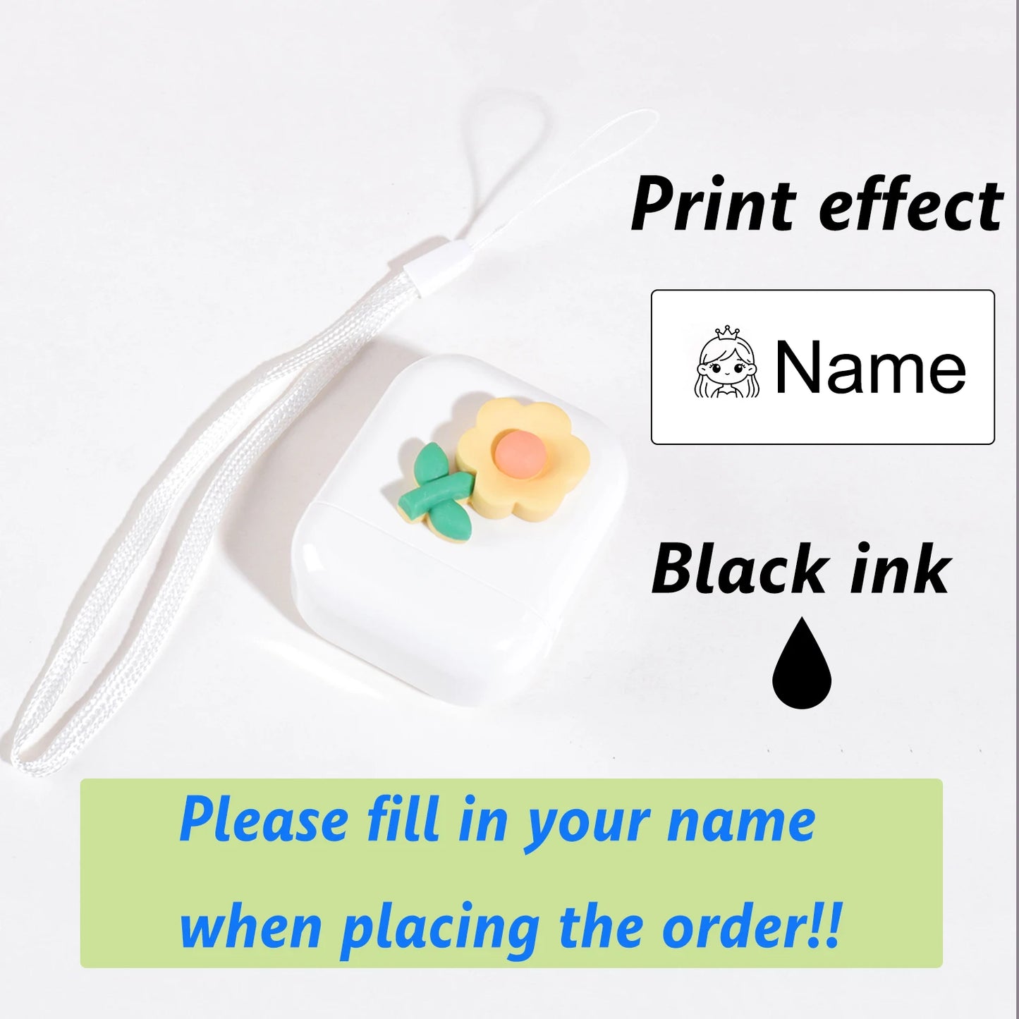 Custom Kids Name Stamp - Personalized Waterproof Clothing Label & Signature Seal