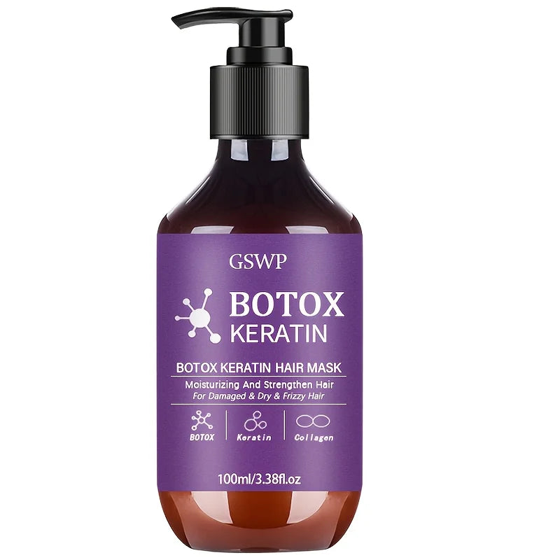 GSWP Botox Keratin Hair Mask - Moisturizing Repair Treatment for Damaged, Frizzy & Tangled Hair