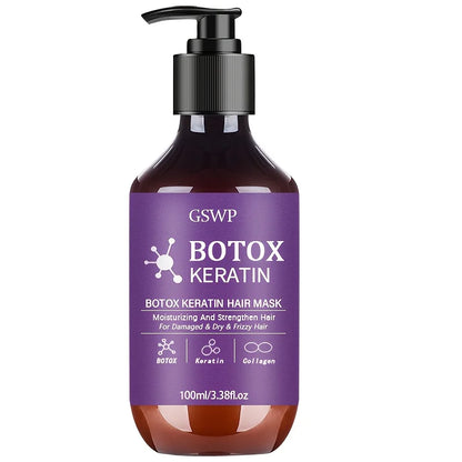 GSWP Botox Keratin Hair Mask - Moisturizing Repair Treatment for Damaged, Frizzy & Tangled Hair