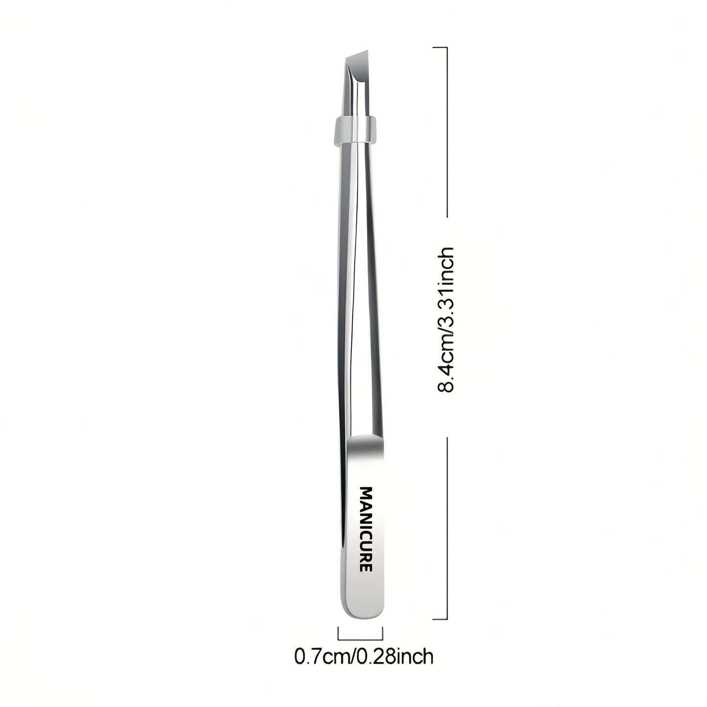 Stainless Steel Tweezers Tool - Precision Eyebrow Eyelash Applicator for Beard & Mustache Grooming