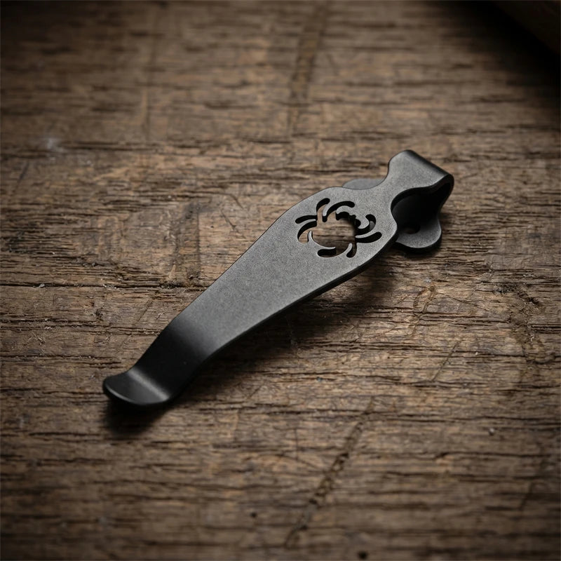 Titanium Alloy Knife Back Clamp - Replacement Accessory Compatible with Paramilitary 2 C8 Folding Knife