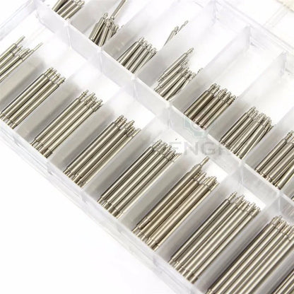 270pcs Stainless Steel Spring Bars Set – 8mm to 25mm for Watchband Strap Repair & Watch Accessories