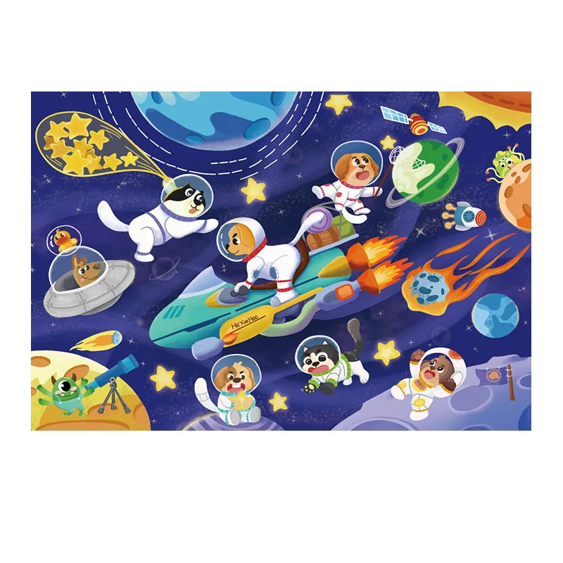 36PCS Large Piece Jigsaw Puzzle – Educational Paper Puzzle for Kids Ages 3–6