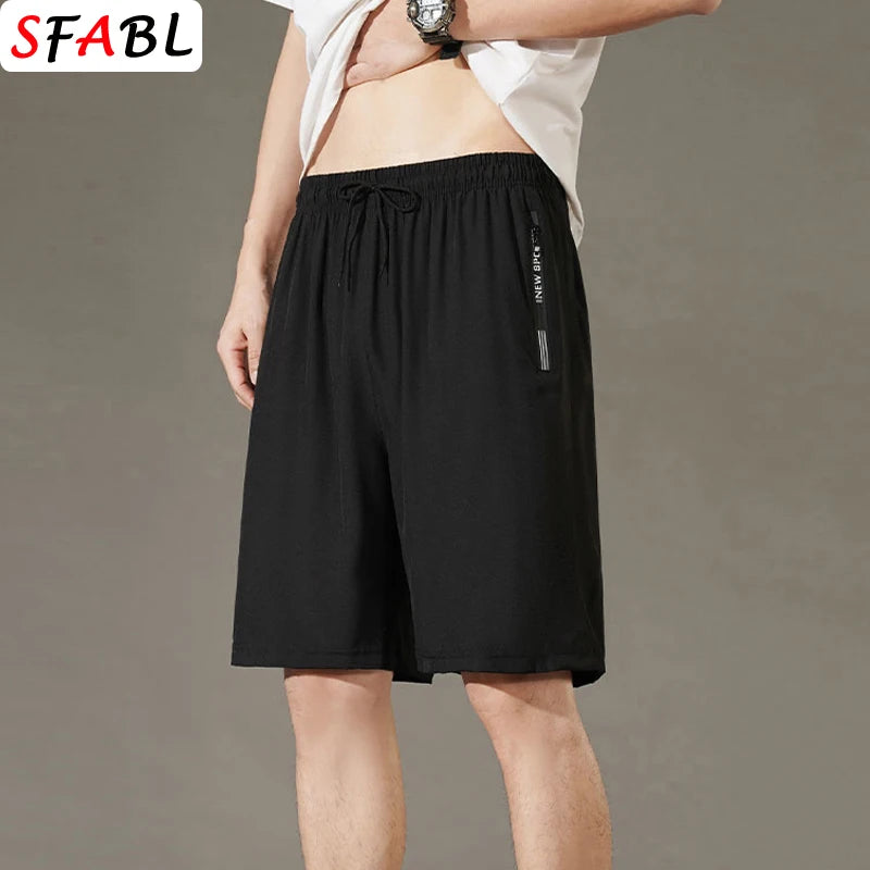 Men's Summer Beach Shorts – Quick-Drying, Breathable Elastic Fitness & Running Casual Shorts