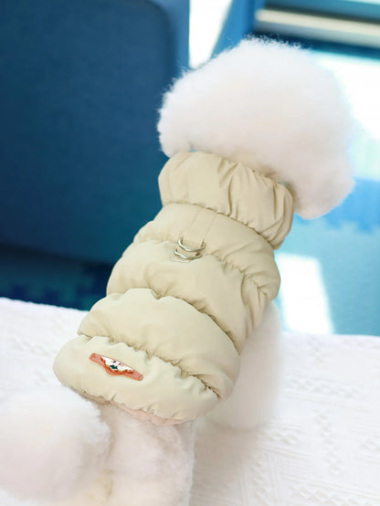 Dog Jacket for Autumn/Winter - 3-Layer Thick Warm Pet Coat for Small to Medium Dogs